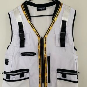 Unknown London Utility Vest - White - Size Small